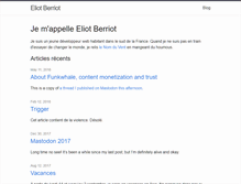 Tablet Screenshot of eliotberriot.com